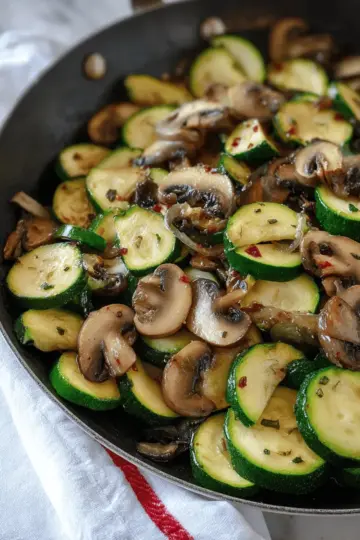 Quick Sautéed Zucchini and Mushrooms