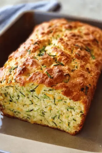 Savory Zucchini Cheddar Quick Bread