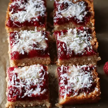 Raspberry Coconut Bars