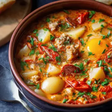 Spanish Potato and Chorizo Soup