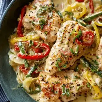 Creamy Pepperoncini Chicken Skillet