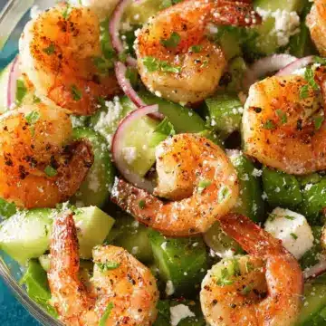 Garlic Lime Roasted Shrimp Salad