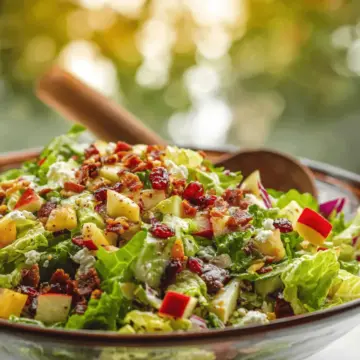 Chopped Autumn Salad with Apple Cider Dressing