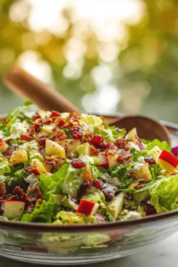 Chopped Autumn Salad with Apple Cider Dressing