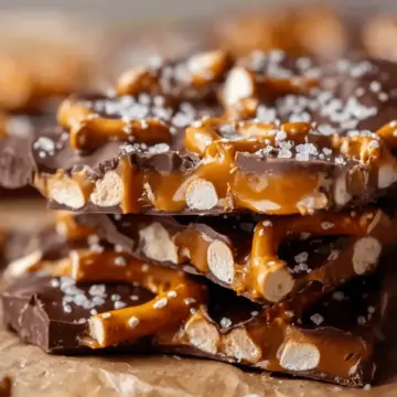 The Best Salted Caramel Pretzel Bark