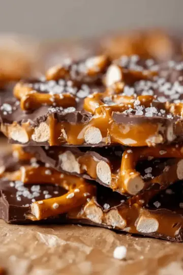 The Best Salted Caramel Pretzel Bark