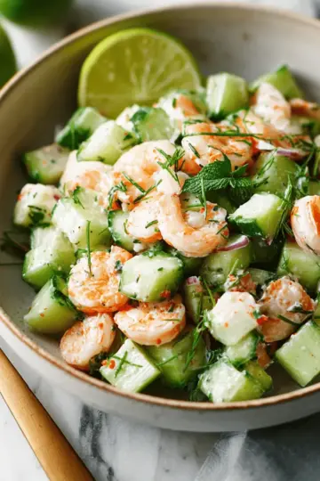 Cucumber Shrimp Salad