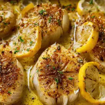 Baked Lemon Garlic Butter