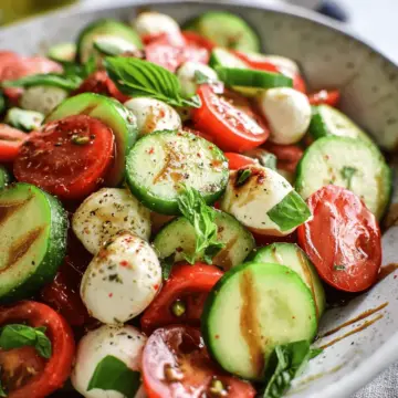 Cucumber Caprese Salad