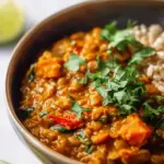 Red Lentil Curry with Sweet Potatoes