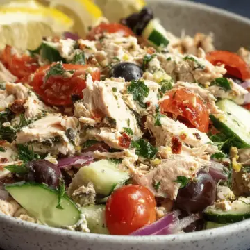 Quick Mediterranean Tuna Salad with No Mayo