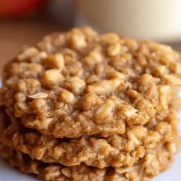 Healthy Apple Pie Oatmeal Cookies