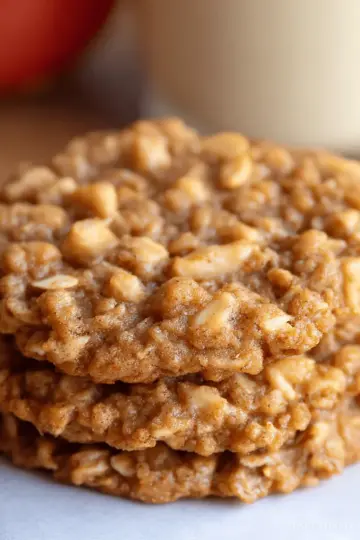 Healthy Apple Pie Oatmeal Cookies