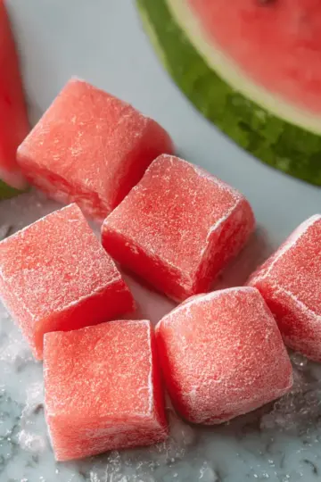 Watermelon Mochi
