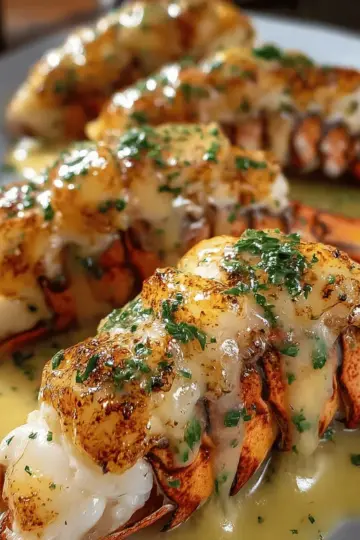 Creamy Garlic Butter Lobster Tails