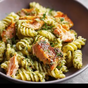 Salmon Pesto Pasta