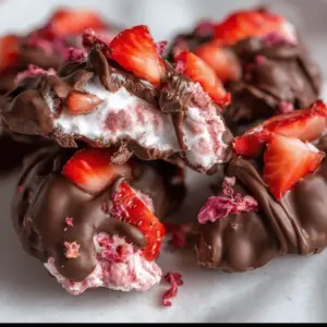Chocolate Strawberry Yogurt Clusters