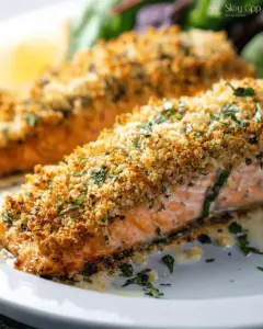 Panko-Crusted Baked Salmon