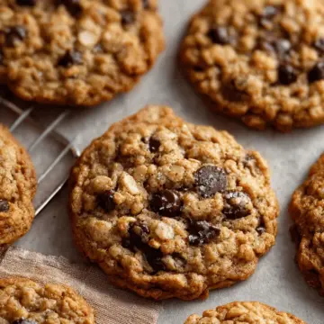 Chewy Oatmeal Chocolate Chip Cookies