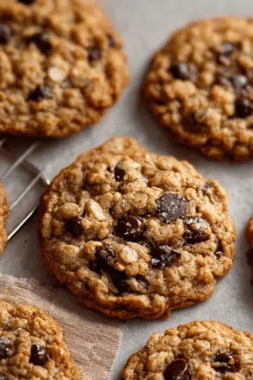 Chewy Oatmeal Chocolate Chip Cookies