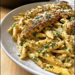 Garlic Parmesan Chicken and Pasta