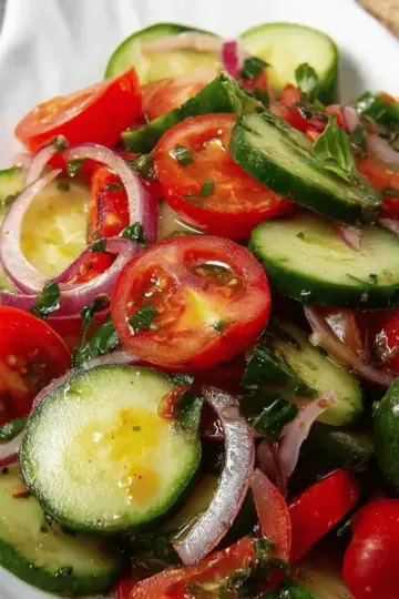 Italian Tomato Cucumber Salad