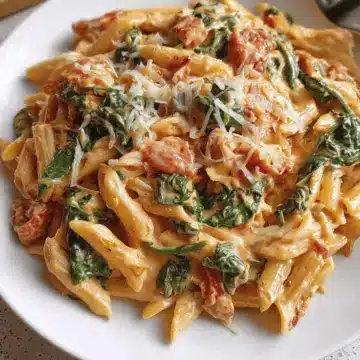 Creamy Tomato and Spinach Pasta
