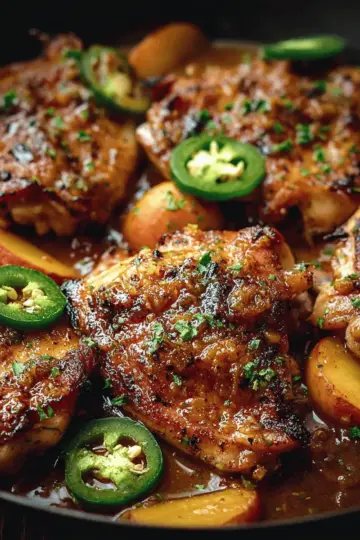 Jalapeno Peach Chicken