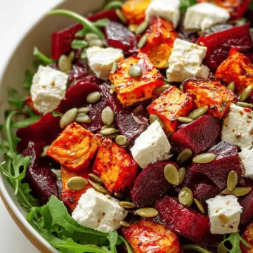 Roasted Pumpkin and Beetroot Salad