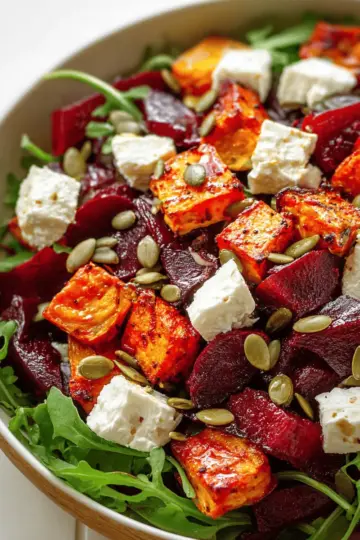 Roasted Pumpkin and Beetroot Salad