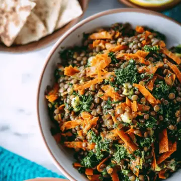 Moroccan Lentil Carrot Salad