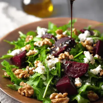 Rocket (Arugula), Beetroot, Walnuts and Feta w/Balsamic Dressing