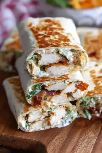 Crispy Chicken Bacon Ranch Wraps