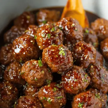 Slow Cooker Honey Garlic Meatballs