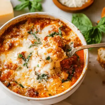 Easy Creamy Lasagna Soup