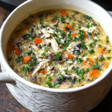 Slow Cooker Chicken and Wild Rice Soup
