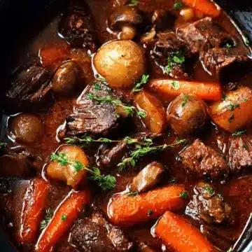 Slow Cooker Beef Bourguignon
