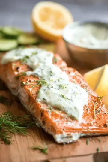 Creamy Dill Sauce for Salmon or Trout