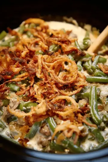 Slow Cooker Ultimate Green Bean Casserole