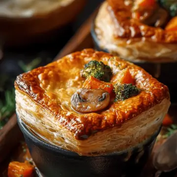 Roasted Autumn Vegetable Pot Pies