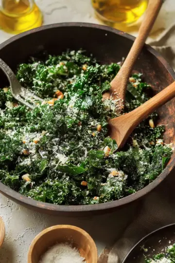Lemony Parmesan Kale Salad
