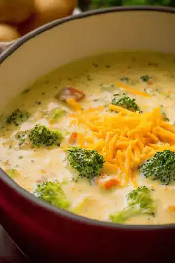 Cheddar Broccoli Potato Soup
