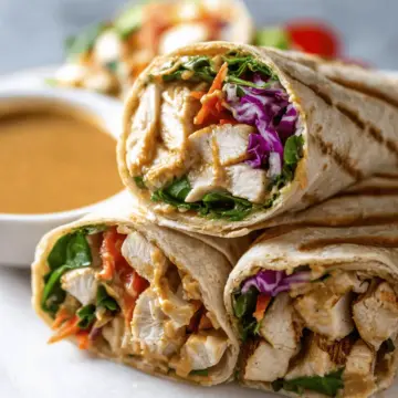 Peanut Chicken Wrap Recipe