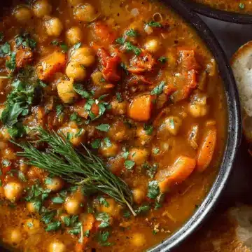 Easy Vegan Chickpea Soup