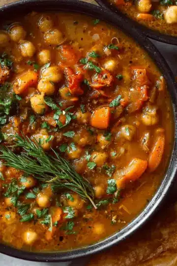 Easy Vegan Chickpea Soup