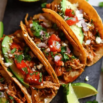 Easy Slow Cooker Chicken Tacos