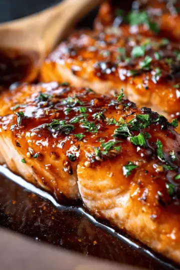 Honey Garlic Glazed Salmon
