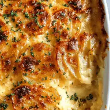 Dad’s Creamy & Cheesy Au Gratin Potatoes
