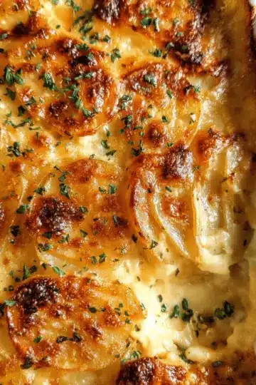 Dad’s Creamy & Cheesy Au Gratin Potatoes