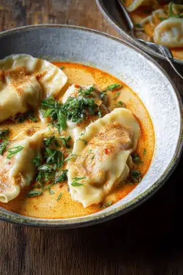 Thai Coconut Curry Dumpling Soup